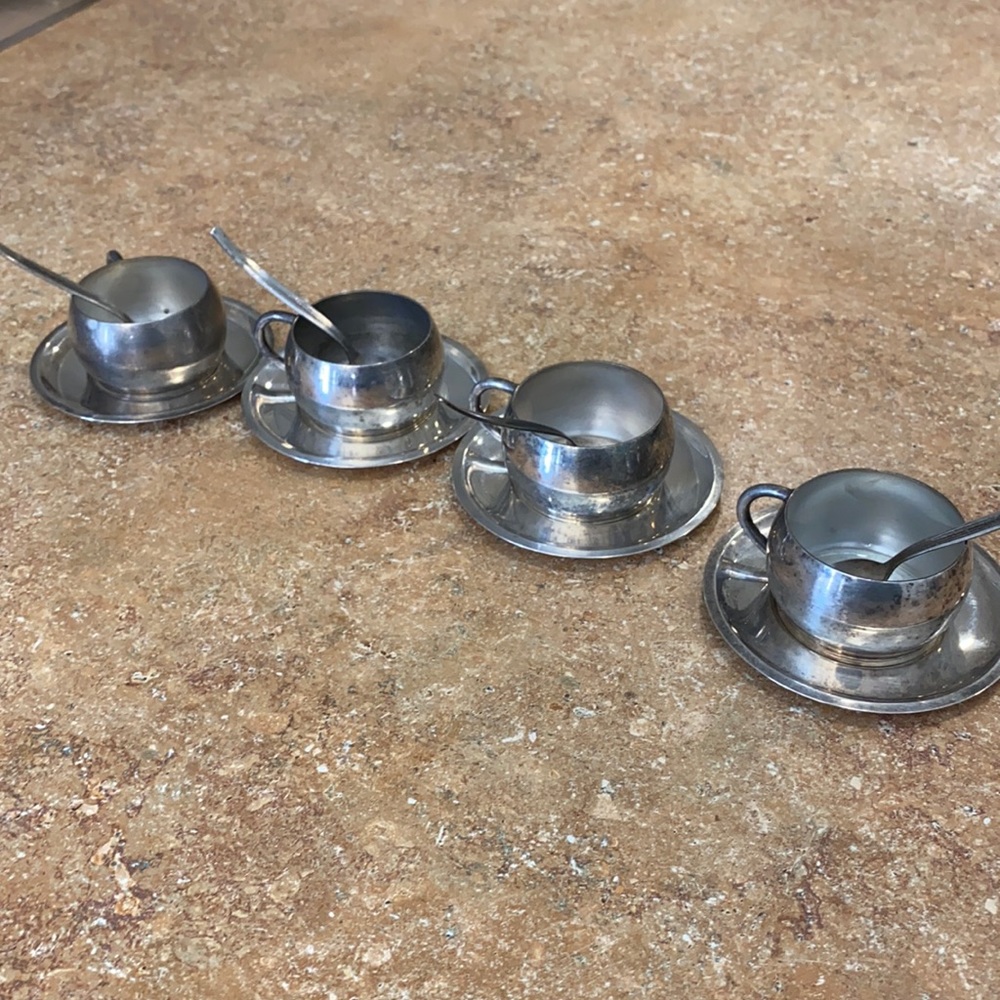 silver demitasse set